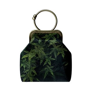 雅集原创设计手工定制香云纱手提包斜挎包传统中国纹样斜挎手拎包