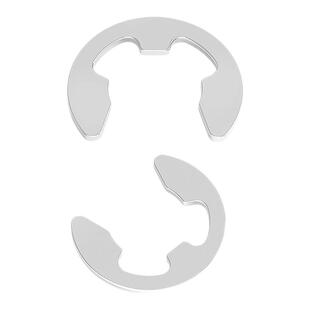 金超304不锈钢卡簧卡环e型挡圈开口卡扣M1.2M2.5M3M4M5M6M8M10M15