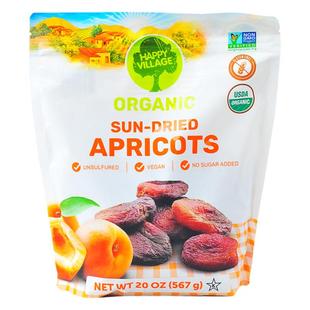 进口happy village土耳其黑杏干567g 欢乐谷日晒无核即食大杏脯肉