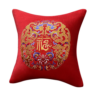 中式古典红木沙发坐垫带靠背实木家具罗汉床圈椅太师椅垫防滑定制