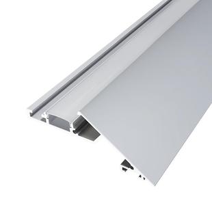 薄如蝉翼斜面灯槽悬浮吊顶反光灯槽回型顶铝型材线条灯氛围灯带