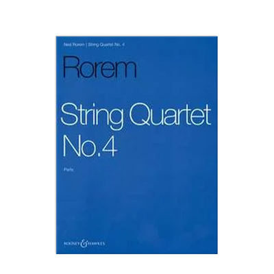 罗雷姆第四弦乐四重奏分谱