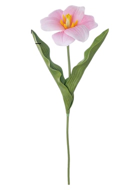 PU手感假花开口笑郁金香仿真花欧式家居餐桌橱柜装饰摆设拍摄道具
