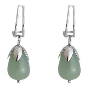 女士耳钉2024新款南来北往马思纯同款民族风新中式耳饰高级感耳夹