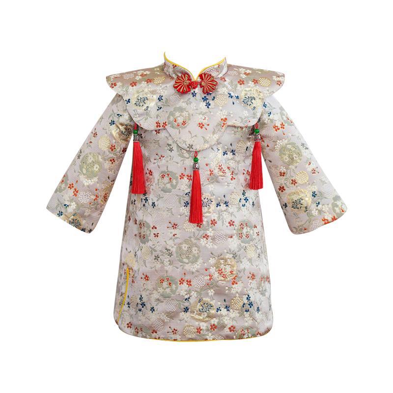 高端秋冬女宝宝周岁礼服新款