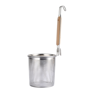 不锈钢漏勺煮面漏网麻辣烫过滤网冲孔粉篱烫菜篓子烫面烫粉大漏勺