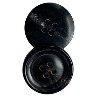 进口天然牛角钮扣diy适用于西装男装女装上衣大衣裤扣服装百搭