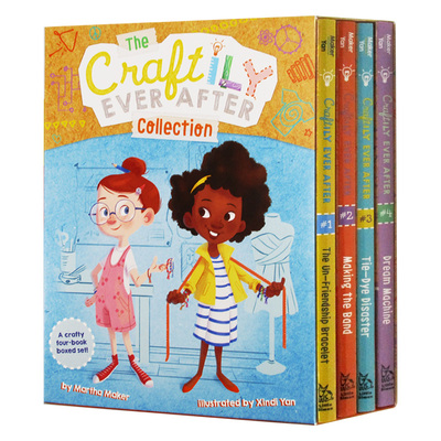 手工女孩4册盒装 英文原版儿童读物 The Craftily Ever After Collection 英文版进口英语启蒙读物书籍