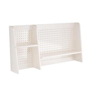 洞洞板置物架桌面书架立式收纳架书桌上多层架子儿童学习桌实木