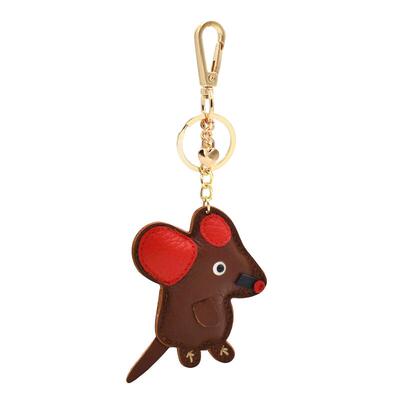 洋芋北欧风十二生肖鼠真皮包挂件