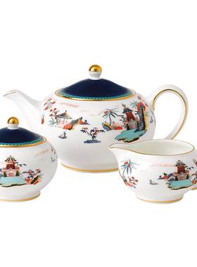 wedgwood漫游美境壶糖奶3件组