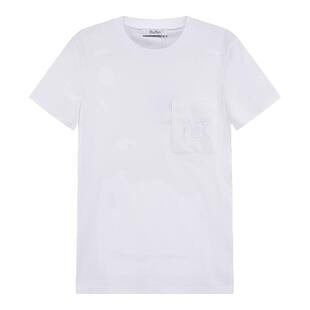 【甄品精选】Max Mara 女士M徽标刺绣圆领短袖T恤 PAPAIA