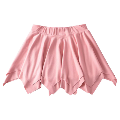 纯欲性感防走光不规则百褶裙短裙