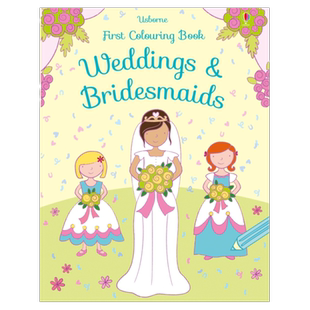 现货 英文原版 First Colouring Book Weddings and Bridesmaids (First Colouring Books)(填色书) 填色书：婚礼和伴娘