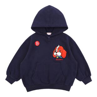 BEBEDEPINO贝贝品诺童装冬季男童女童连帽加绒卫衣儿童上衣