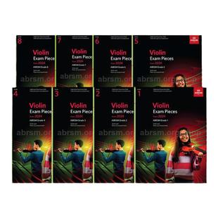2024年新版英皇小提琴考级教材 含小提琴谱和钢琴伴奏谱 无音频 全套一级至八级 ABRSM原版乐谱书 Violin Exam Pieces Grade 1-8