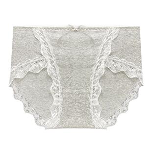 内裤女A类婴儿棉5A抗菌纯棉裆少女蕾丝性感包臀无痕女士三角短裤