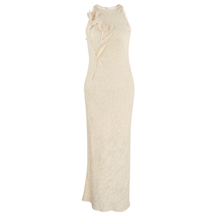 韩语琳 新中式国风气质旗袍女2025春新款重工提花修身礼服连衣裙