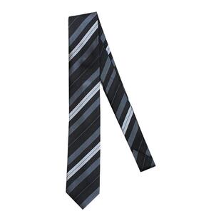 select桑蚕丝蓝灰黑白色真丝条纹jk领带男高级感西装衬衫7cm