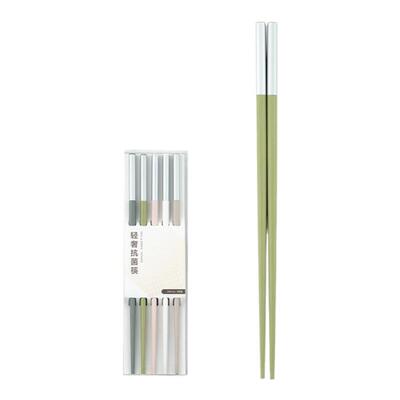 onlycook轻奢抗菌合金筷子套装