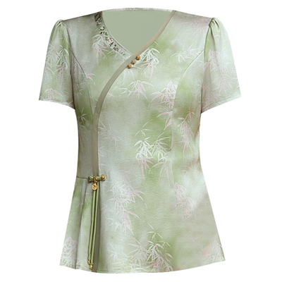 中老年女装显瘦夏季妈妈休闲时尚