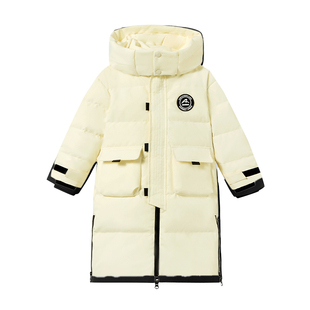 ask新年拜年服儿童羽绒服2025冬季新款男女童长款保暖外套