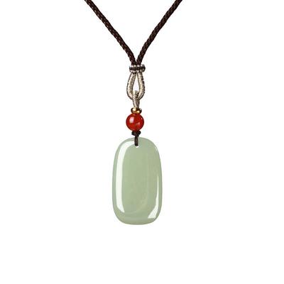 宫里上新和田玉无事牌吊坠