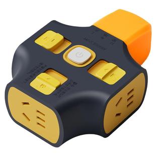 国际电工大功率插座不带线防摔带锁排插拉不脱地拖插排工地接线板