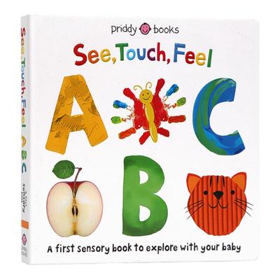 现货SeeTouchFeel字母触摸书