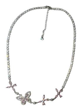 韩版气质甜美粉系蝴蝶项链