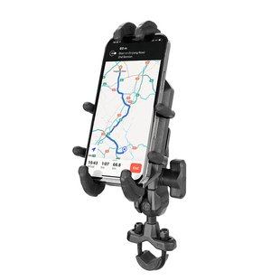 五匹减震甲壳摩托车手机支架后视镜M10球头斜角无线充电模块套装