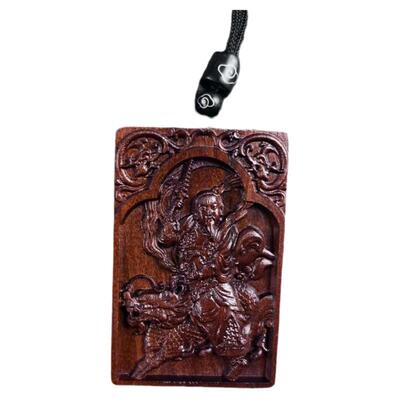 （龙虎山发货）雷击枣木 桃木雷祖九天应元雷声普化天尊吊坠牌