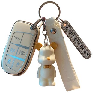 吉普jeep指南者钥匙套女自由光大切诺基壳大指挥官自由侠汽车包扣