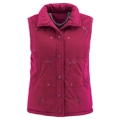 中老年女秋冬装马甲坎肩纯棉无袖