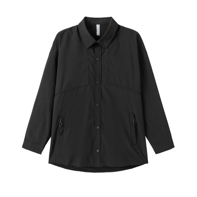 ICS/ICONSLAB 翻领立体分割四合扣衬衫工装风户外机能感衬衣外套