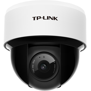 普联TP-LINK双频无线云台半球网络摄像机400万高清PoE供电DC语音通话AI智能人形识别带支架手机APP远程监控头