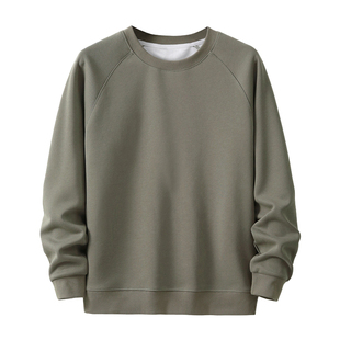 班尼路SK纯色卫衣男2025秋季新款宽松休闲圆领潮流青年长袖T恤MS