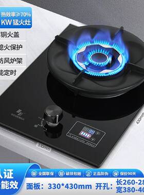 申花燃气灶单灶家用煤气灶猛火出租屋液化气天然气一级节能单眼炉