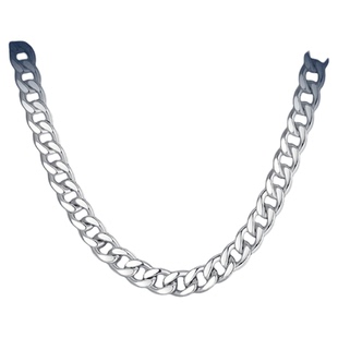 周大生男士S925纯银项链粗款潮男百搭古巴链高级感首饰品节日礼物