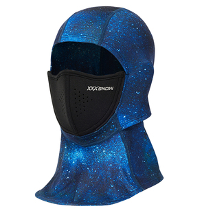 XXXsnow儿童磁吸头套护脸滑雪面罩磁铁防寒保暖单双板围脖男女童