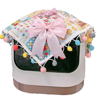 甜美电饭煲电视机防尘盖布立式空调布艺装饰风扇防尘布遮盖防灰尘