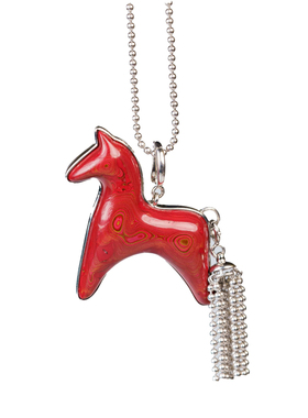 非遗大漆小马吊坠项链生肖礼物