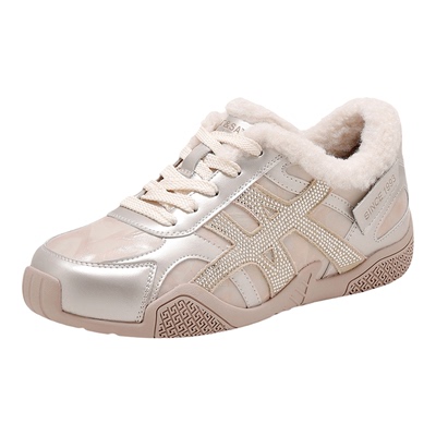 星期六女加绒保暖德训鞋