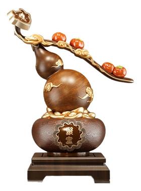 柿柿如意聚宝盆葫芦玄关摆件