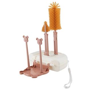 硅胶奶瓶刷便携式杯刷宝宝清洁刷新生婴儿专用清洗刷旅行装沥干架