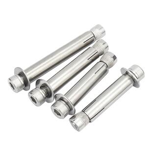 304不锈钢内膨胀螺丝大全圆柱头内六角膨胀螺栓拉爆M6M8M10M12mm