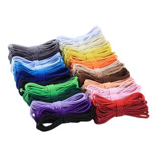 彩色3mm松紧带圆形多芯高弹力服装辅料袖口裤子橡皮筋配件松紧绳