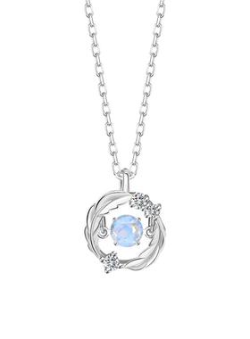 正品|微汀羽你相伴999纯银项链