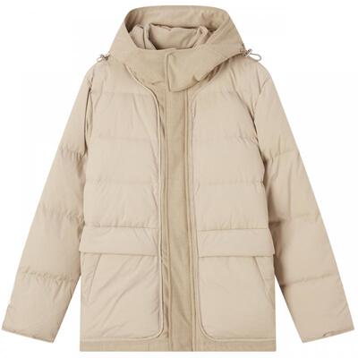 流石男装冬装户外时尚连帽羽绒服男士冬季新款时尚高级感加厚外套