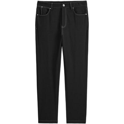 【断码钜惠】太平鸟男装明线休闲长裤冬潮流锥形裤B1GBD4Y21